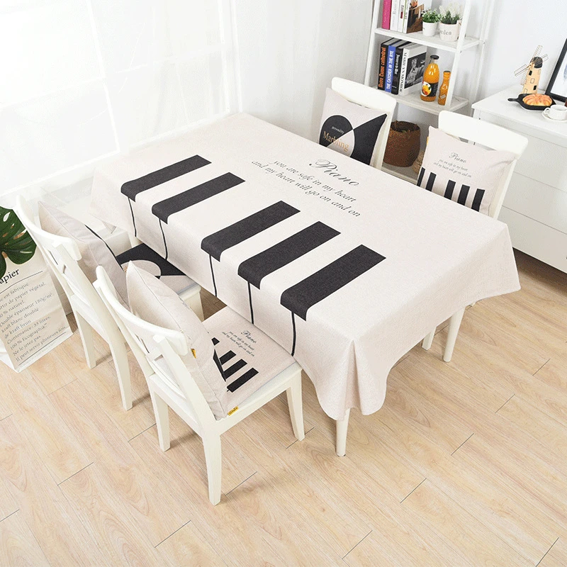  Nordic Modern Minimalist Table Cloth For Table Decor Thicken Polyester Cotton Fabric Tableclothes F
