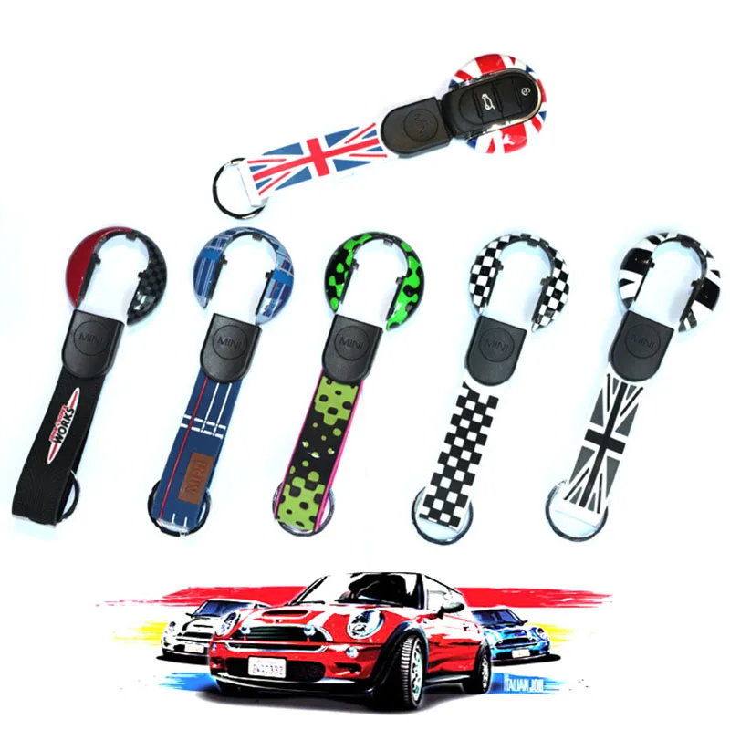 

Union Jack Auto Smart Key Case Cover Shell Protector For Mini Cooper JCW F54 F55 F56 F57 F60 Countryman Car Styling Accessories