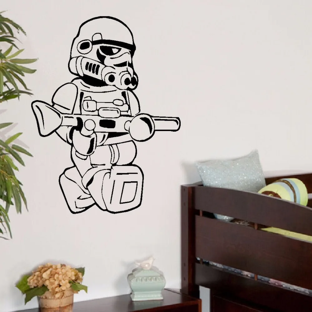 LARGE STAR WARS LEGO MEN STORM TROOPER BEDROOM WALL ART STICKER VINYL SELF ADHESIVE TRANSFER DECAL LARGE STAR WARS LEGO MEN STORM TROOPER BEDROOM WALL ART STICKER VINYL SELF ADHESIVE TRANSFER DECAL