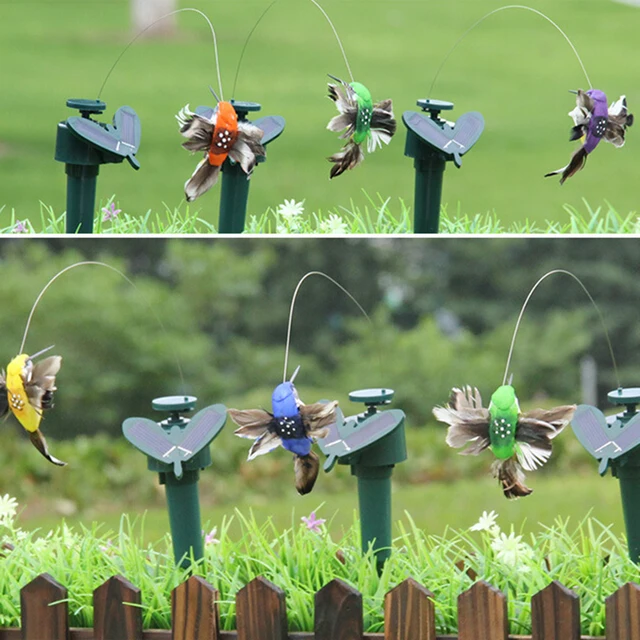 Plastic Solar Powered Flying Butterfly Bird Sunflower Garden Decorations  Stake Ornament Decor Butterflies Hummingbird Yard Decoration Funny Wind Up  Toys WLL668 From Crazyprice, $1.95