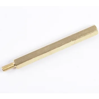 

50pcs M3 Male 6mm x M3 Female 50mm Brass Standoff Spacer M3 50+6 Copper Hexagonal Stud Spacer Hollow Pillars