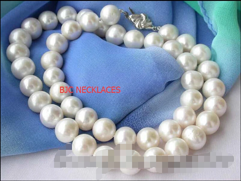 

~~ BJC 000154 round gray freshwater pearl necklace silver Discount 35%