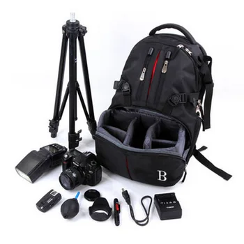 

B Camera Backpack Multi-functional Photographer Digital DSLR Camera bag Video Tables Bags Covers PC package for Nikon Canon Sony