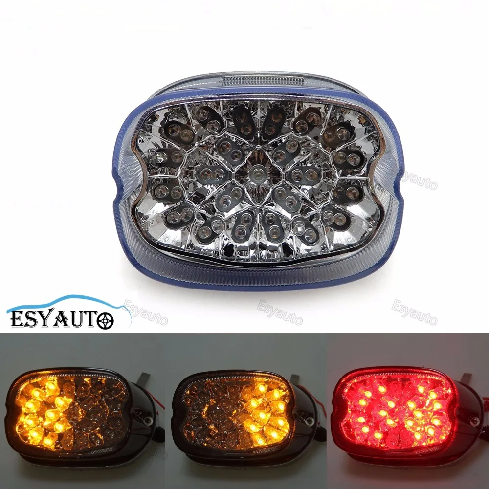 New LED Tail Light Turn Signal Night Train Rear Parking Stop Lamp motorcycle for Sportster XL 883 1200 FXD FLHRCI |