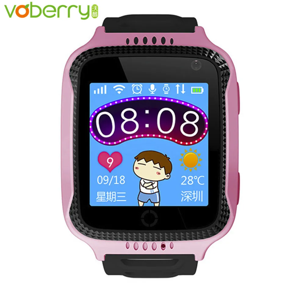 Voberry GPS Смарт часы es android для детей с камерой Детские Сенсорный экран SOS Вызов