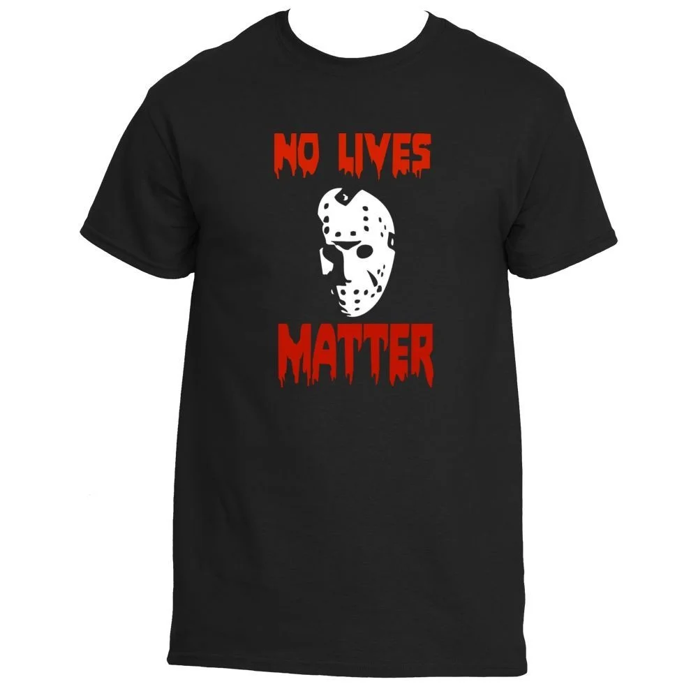 Пятница 13Th Джейсон Вурхиз нет жизни Matter Graphic tee shirt для мужчин Круглый средства ухода за кожей шеи рубашка с короткими рукавами хлопковая