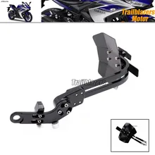 For YAMAHA YZF R25 R3 YZF-R25 YZF-R3 Motorcycle CNC Aluminum Mudguard Rear Fender Bracket License Plate Holder Light