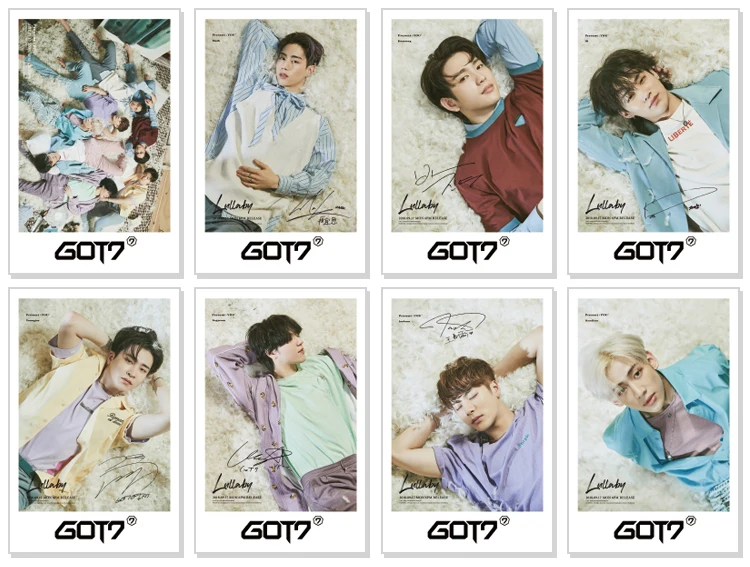 [MYKPOP] GOT7 роскошный подарочный набор CD+ почтовая карта+ Фотокнига+ нагрудник+ закладки+ хрустальные карты+ бумажный пакет SA18110708