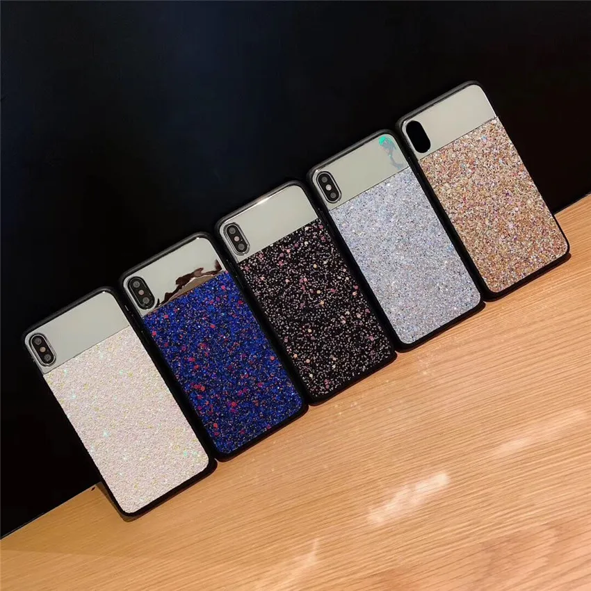 

Luxury Mirror phone case For Iphone 6 7 8plus Glitter Mirror iphone x xr xs max Mobile Cover