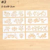 8pc 5.5x18.3 cm Charms Flowers Layering Stencils For Walls Painting Scrapbooking Stamp Album Decor Embossing Paper Card Template ► Photo 2/4