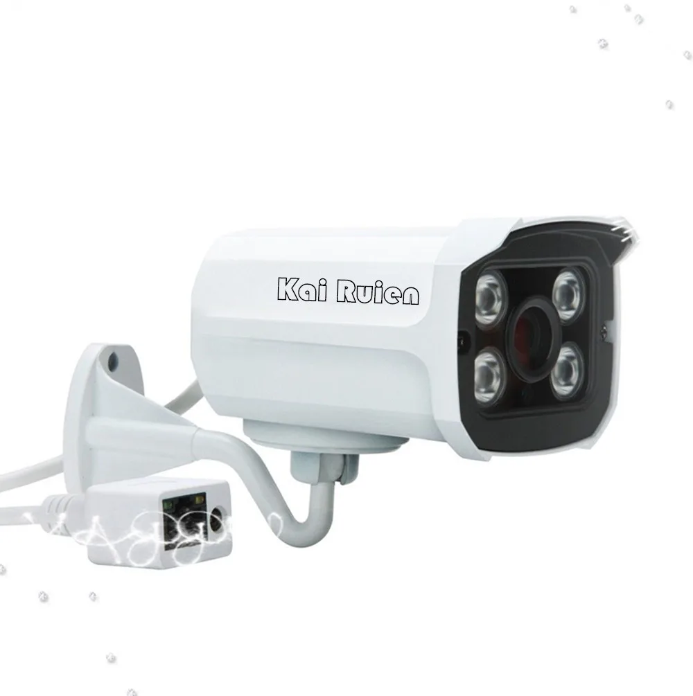 

Kai Ruien HI3516D FULL HD 48V POE IP Camera H.265 3MP Mate Plastic Bullet Outdoor Camera CCTV Waterproof ONVIF 2.0