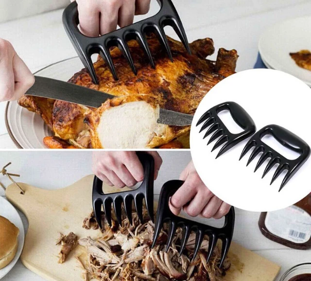 Pulled Pork Shredder Claws BBQ MEAT FORKS Claw Handler Set for Pulling