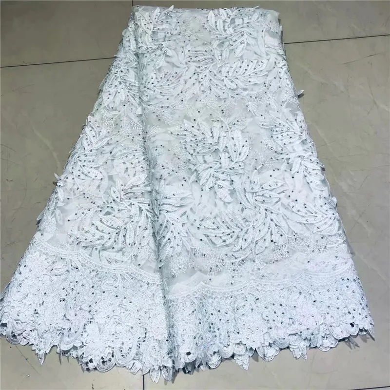 

2019 New Arrival African Cord Lace Guipure Lace Fabric.High Quality Multicolor Water Soluble Lace Fabric 5yards/lot WD052602