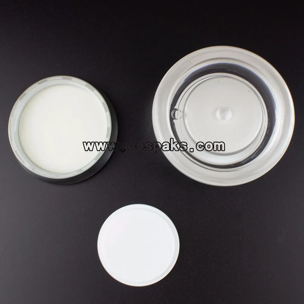 Parafuso de Plástico Recipientes de Topo Frasco de Creme Frasco de 15g Branco Pérola Acrílico Frasco Cosmético Cospack 15g Vazio Facial 50 Pcs 15 ml 5 Beleza e saúde