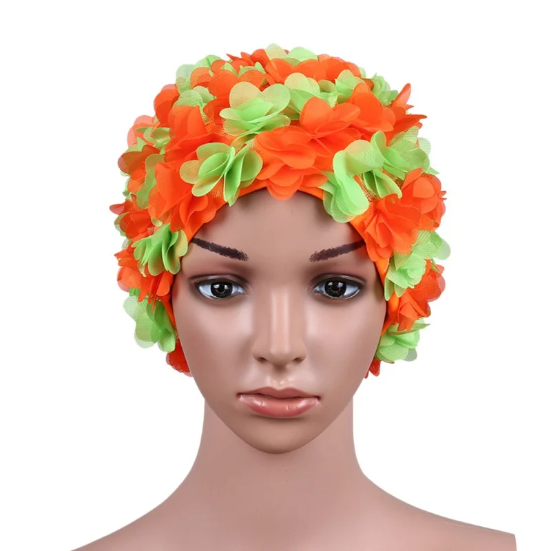 

Summer Average code Swim Pool Swimming Cap Hat for Women Petals Bathing Cap
