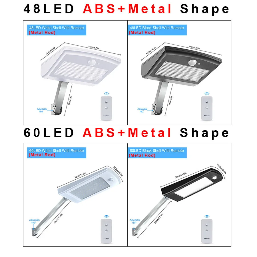 4860 led sem fio solar luzes led