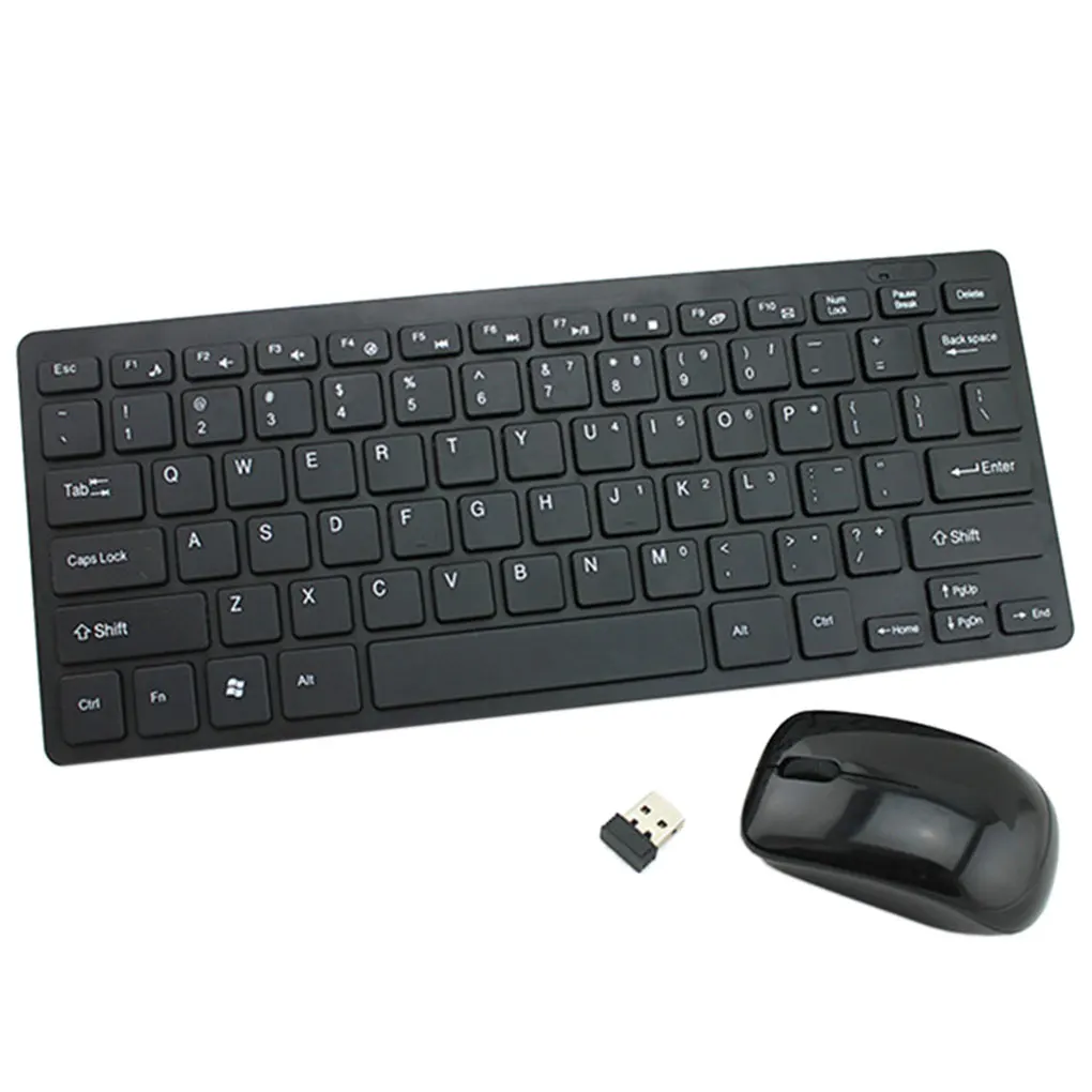 Новинка 2,4G Беспроводная клавиатура и мышь мини Mutimedia Клавиатура Мышь Набор для ноутбука ПК офисные принадлежности - Цвет: 2