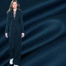 Перламутровый шелк японский мягкий шерстяной темно-голубой шерсть материалы для одежды весенние брюки костюмы DIY одежда ткани