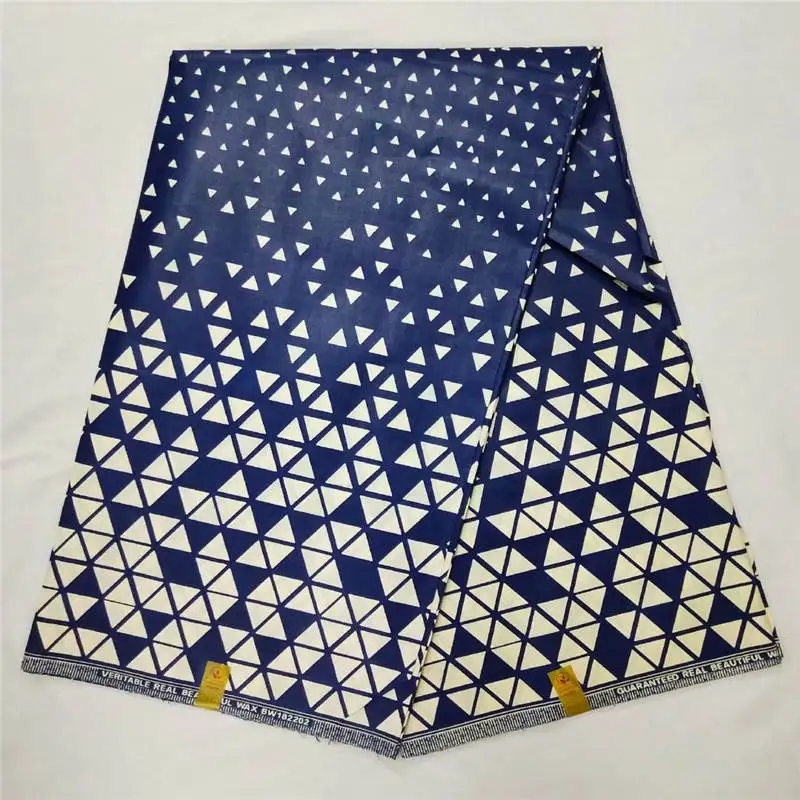

T2!2018 Ankara Fabric African Real Wax Prints Fabric Ankara Java Wax African Print Fabric For Sewing 6 Yards/Lot ! P60518