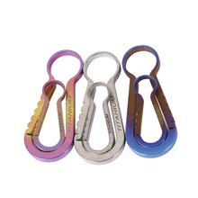 Tiartisan Titanium Mini High Loading bearing Carabiner Outdoor Hook EDC Tool keychain