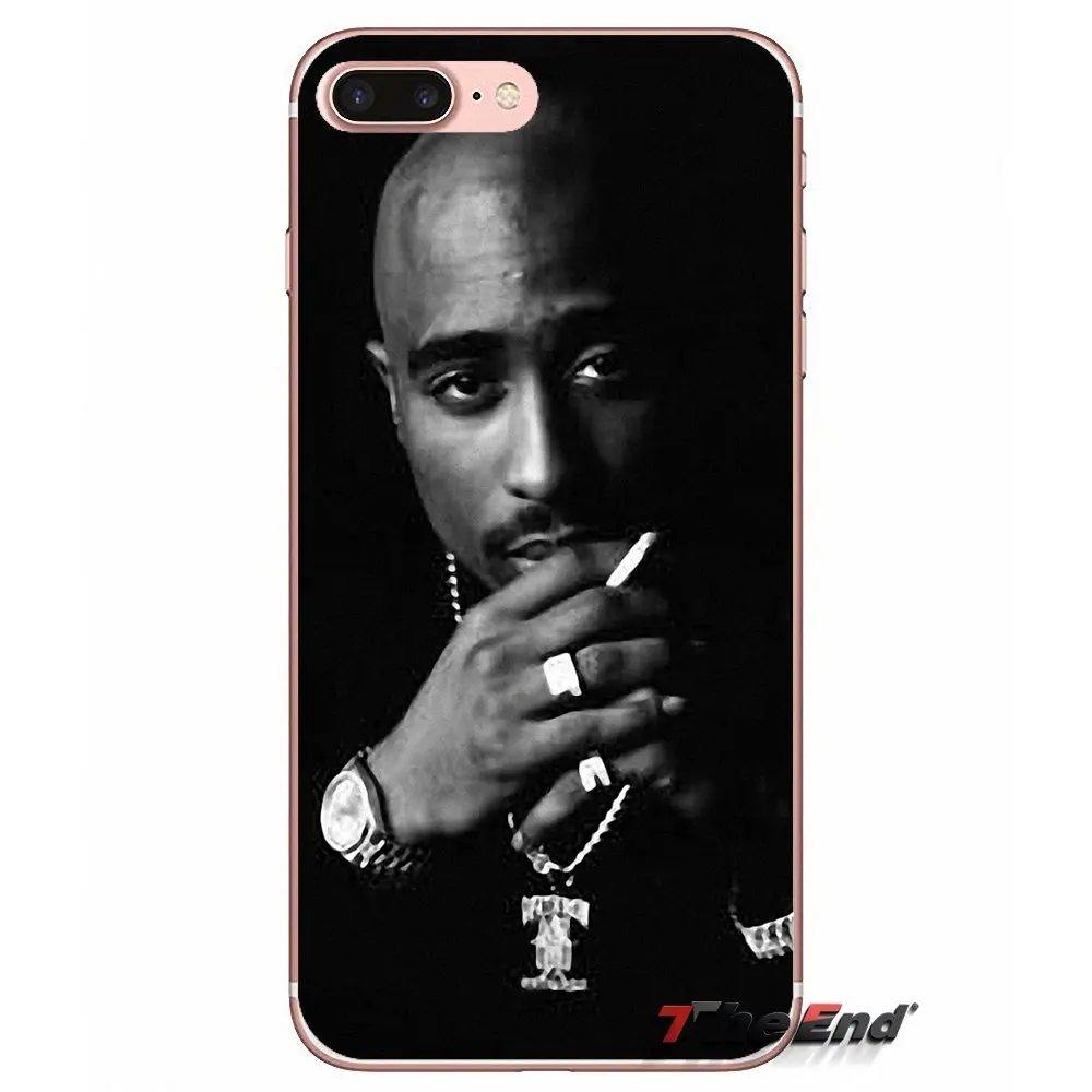 TPU Чехлы 2Pac Tupac Amaru Shakur Makaveli для iPhone XS Max XR X 4 4S 5 5S 5C SE 6 6S 7 8 Plus samsung Galaxy J1 J3 J5 J7 A3 A5 - Цвет: images 4