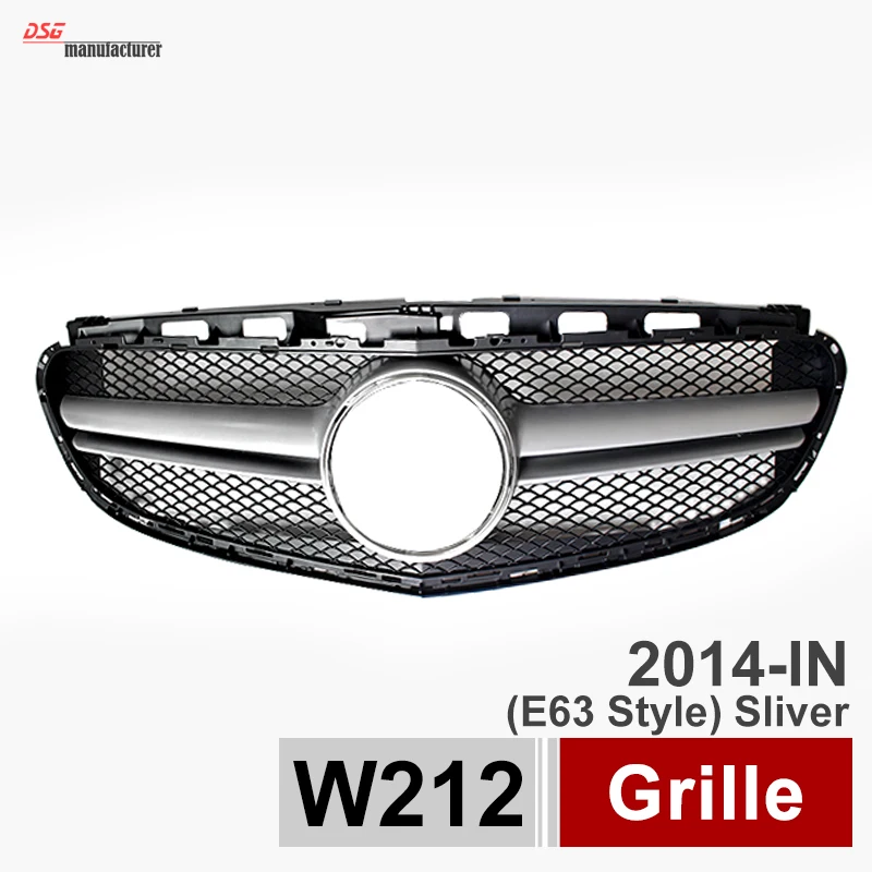 E63 AMG Style Mercedes W212 Front Grill for Benz 2014 2015 e200 e220 e250 e300 e350