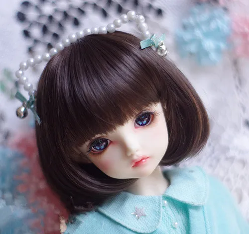 Парики для кукол BJD Короткие вьющиеся волосы с Бобом груши 1/6 1/4 1/3 SD DD аксессуары