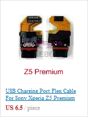 Usb зарядный порт гибкий кабель для Sony Xperia XA F3111, F3113, F3115 USB зарядное устройство Соединительная плата запчасти с вибрацией