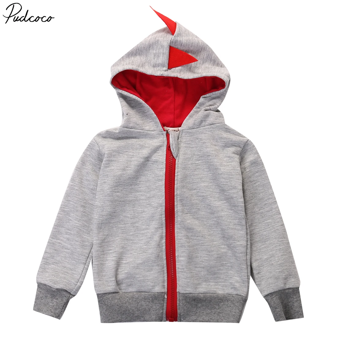 

Fashion Special Cute Dinosaur Hooded Baby Boys Clothes Long sleeve Cotton Hoodie Tops Coat 0~3Y