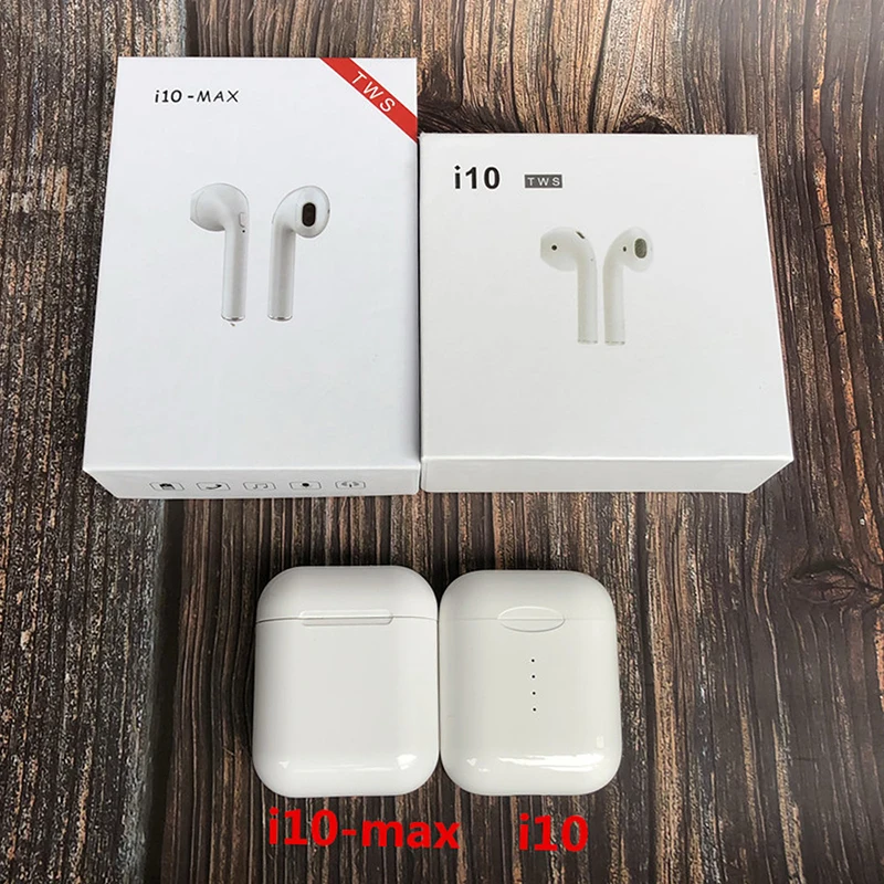 

i10 TWS i10 MAX Double Mini Wireless Bluetooth Earphone Earbuds Stereo Headsets With Charging Box Mic for iphone Android Xiaomi