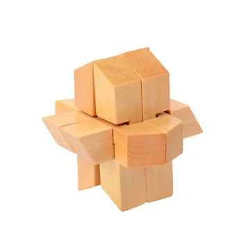 

Chanycore Baby Learning Educational Wooden Toys 3D Puzzle Kong Ming Luban Lock Cube Brain Teaser hjs Kids Gifts 4247
