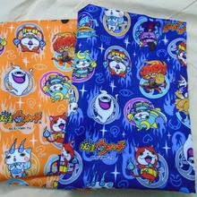 Yo-Kai Часы Печать Jibanyan шепот периферийный Yokai полиэстер ткань 145*50 см лоскутное DIY ручной работы домашний текстиль