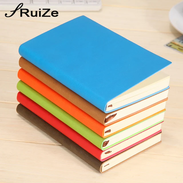 RuiZe 2017 soft cover PU Leather pocket notebook A7 small notepad mini