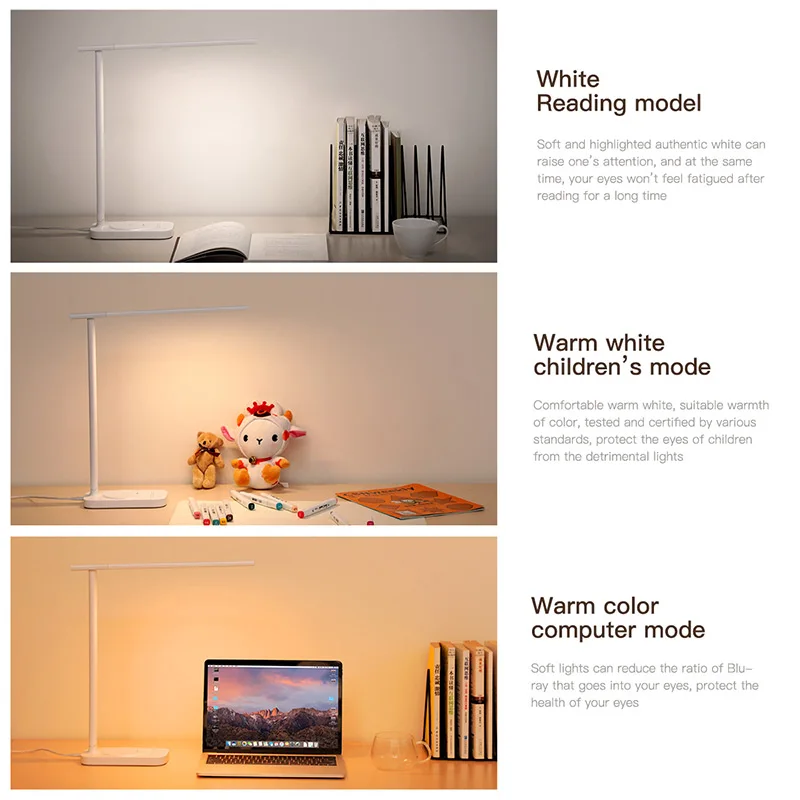  Baseus LED Table Lamp Qi Wireless Charger For iPhone Xs Samsung Folding Desktop Light 10W Fast Wire - 32983842605
