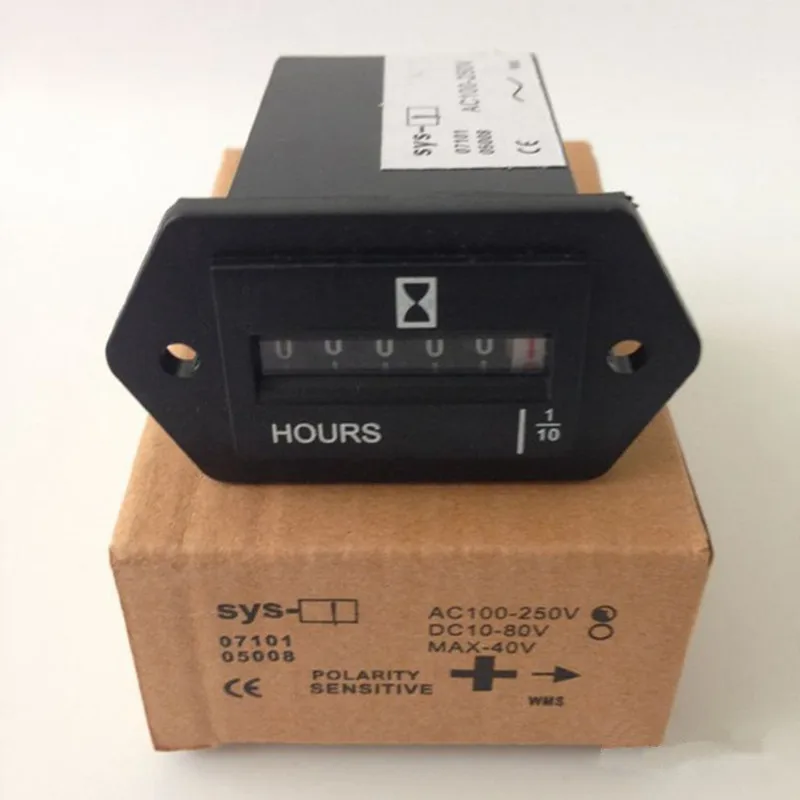 

10PCS SYS-1 AC100-250V Electromechanical Hour Meter Counter
