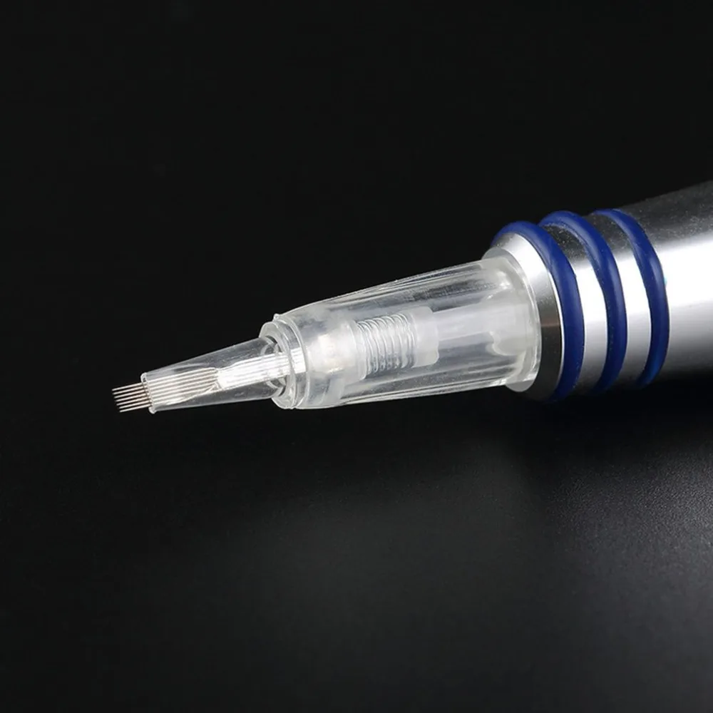 Высший сорт Перманентный макияж цифровая ручка Профессиональный бровей губ подводка для глаз тату машина набор+ Microblading пистолет Картридж иглы