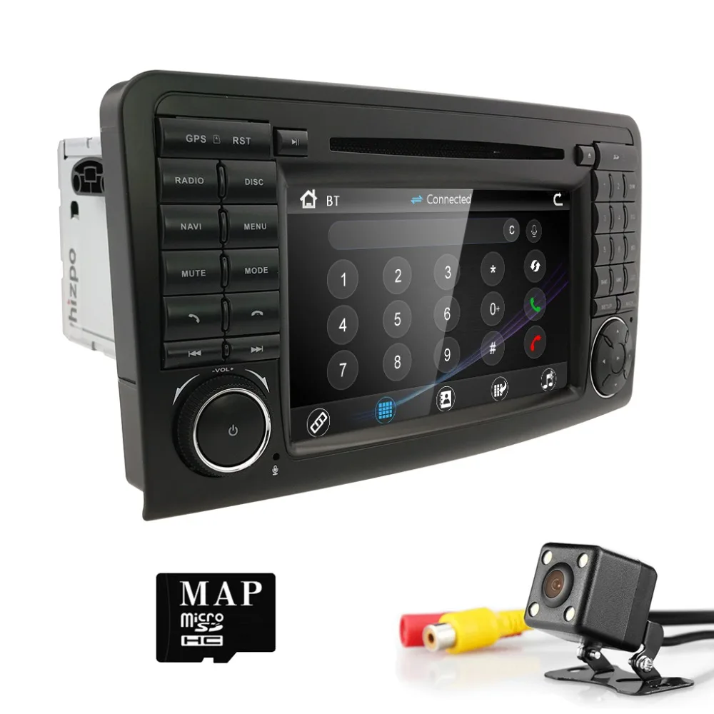 Clearance Double Two Din Car CD DVD Player For Mercedes Benz ML Class W164 GL320 X164 ML450 GPS Navigation Radio Stereo BT HD High Quality 2