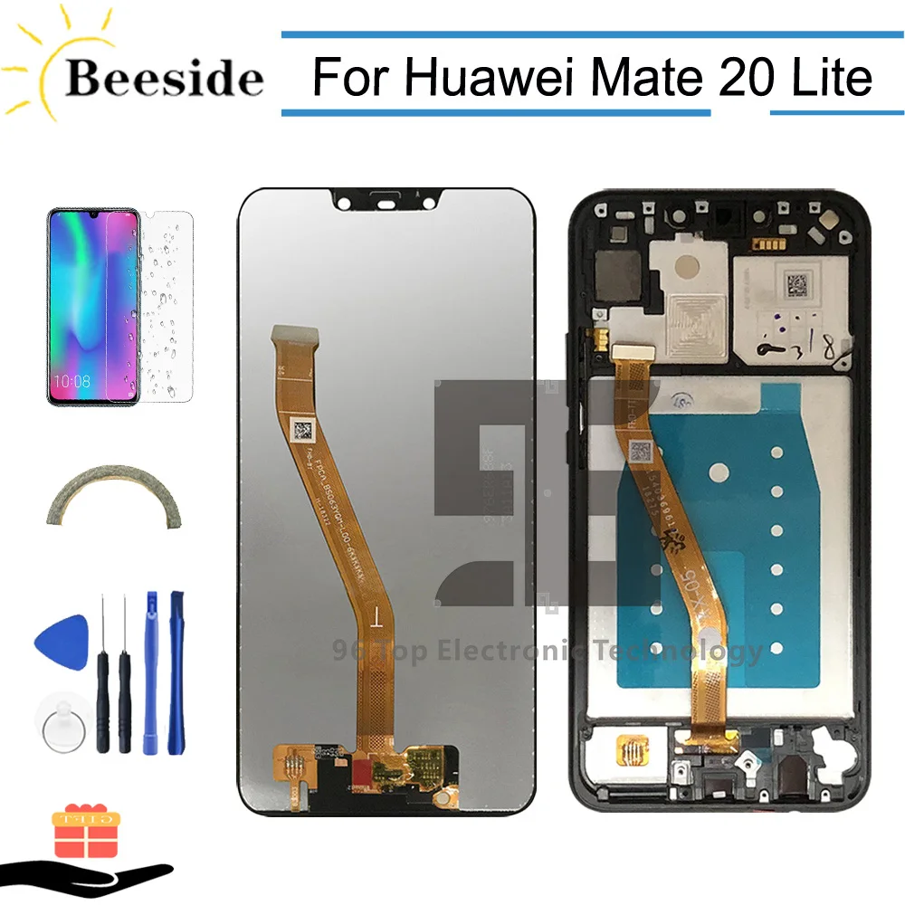 

AA+ Quality LCD with Frame For Huawei Mate 20 lite SNE-LX1 / L21 / LX3 / LX2 LCD Display Touch Screen Digitizer Assembly Replace