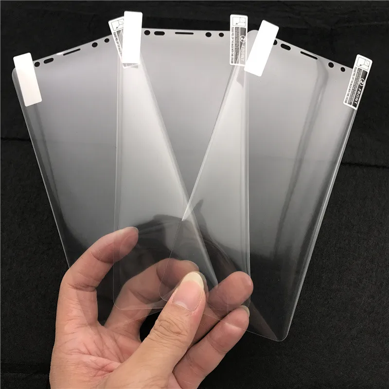 

For Samsung Galaxy Note 9 Screen Protector 3D Curved Soft Full Cover Protective Film Not Tempered Glass S10e S9 Plus Note 10 8