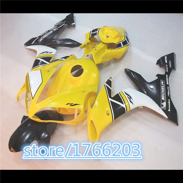 

Yellow black Fairing kit for YZFR1 04 05 06 YZF R1 2004 2005 2006 YZF1000 yzfr1 Fairings Set Ning