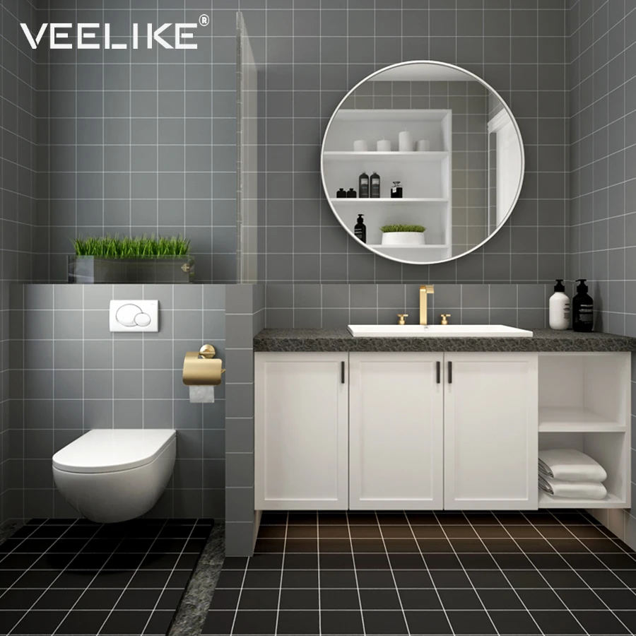 Modern Brick Mosaic Tile Decals Self Adhesive Wallpaper for Bathroom Wall Decor Kitchen Backsplash Peel and Stick Wall Stickers Modern Brick Mosaic Tile Decals Self Adhesive Wallpaper for Bathroom Wall Decor Kitchen Backsplash Peel and Stick Wall Stickers