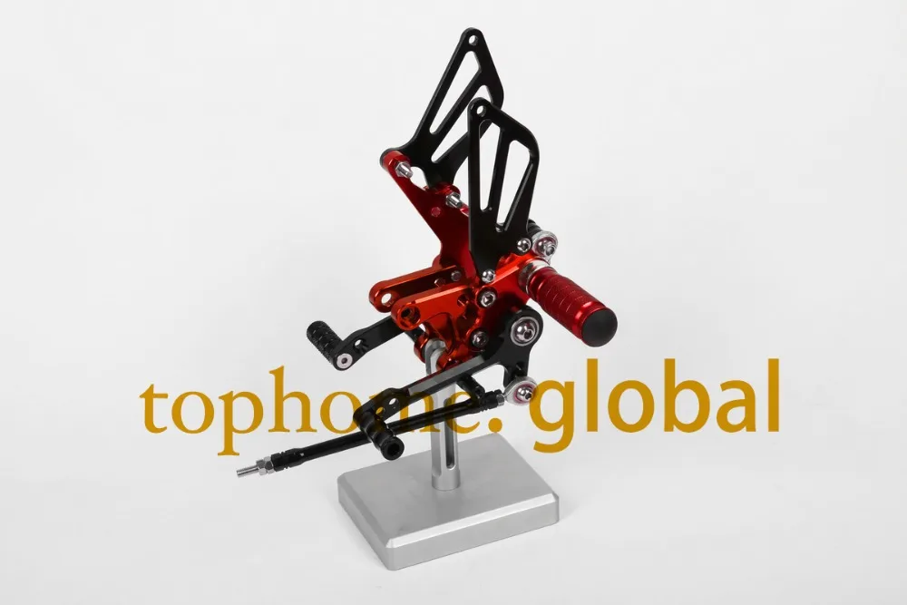 

Motorcycle CNC Rearsets Foot Pegs For Suzuki GSXR750 1996-2005 1997 1998 1999 2000 motorcycle foot pegs Black&Red Color Rear Set
