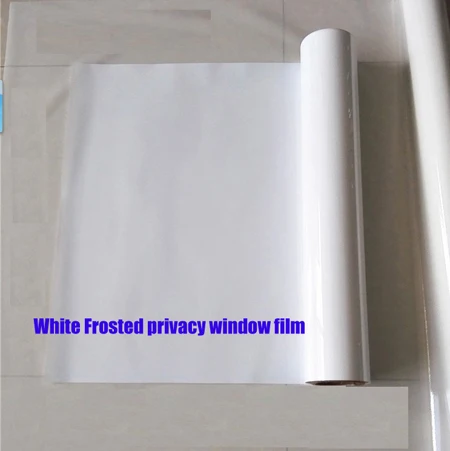 Совершенно новая самоклеющаяся пленка 1,52 м X 10 м молочно-белая пленка для окна непрозрачная ПЭТ матетальная Солнечная контроль декоративная самоклеящаяся пленка - Цвет: white color