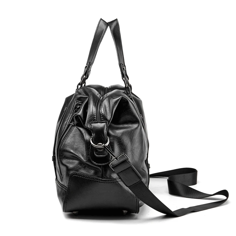Мужская кожаная сумка большой емкости, сумка для путешествий, модная сумка на плечо, мужская сумка для путешествий, сумка-тоут, повседневная сумка-мессенджер, сумки через плечо
