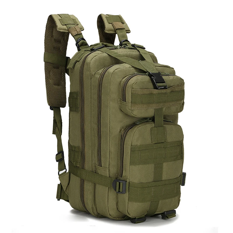 Открытый Оксфорд ткань военный 30L тактический рюкзак Треккинг Спорт Путешествия Рюкзаки Кемпинг Туризм камуфляж открытый мешок - Цвет: ArmyGreen