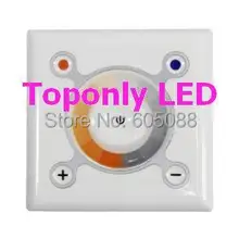 12/24 В площадь касания ШИМ LED диммер контроллер, используется для теплой и теплый белый светодиодные полосы/светильников, чтобы настроить CCT& яркость