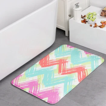 

50*80cm 4 Different Styles Non-slip Bath Mat Memory Foam Rugs
