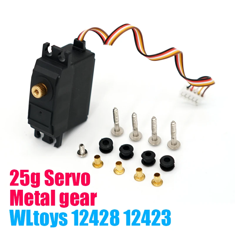 Wltoys mejorada 25g de Metal Gear Servos para Wltoys 12428 RC 12423