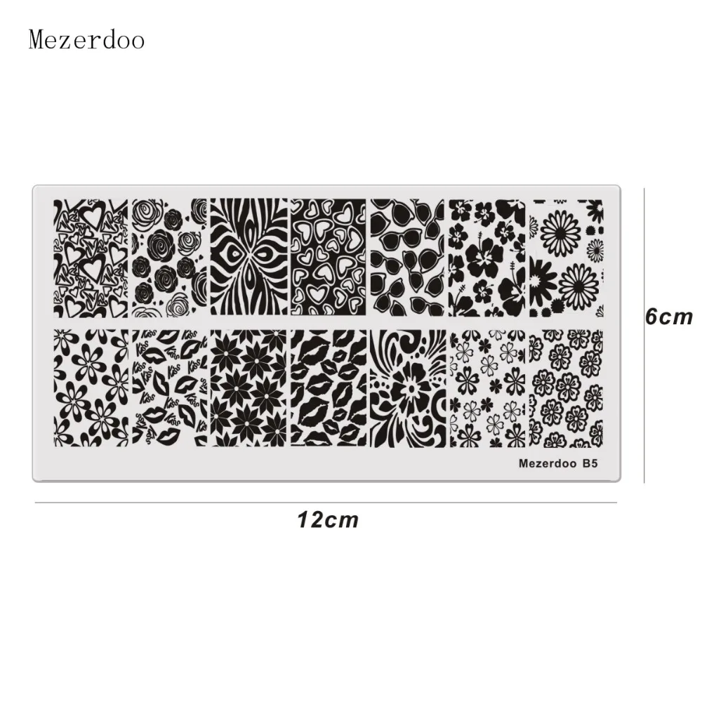 Sunglasses Pattern DIY Image Plates Nail Art Stamping Plate Lip Seal Kiss Design Nail Templates Manicure Polish Stamp Tools B5 4