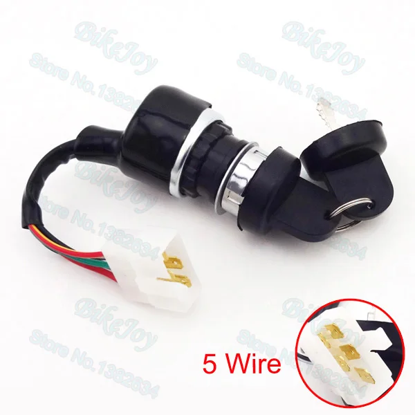 

5 Wire On Off Start Key Switch For Chinese Dune Buggy Go Kart UTV Motorcycle Motocross